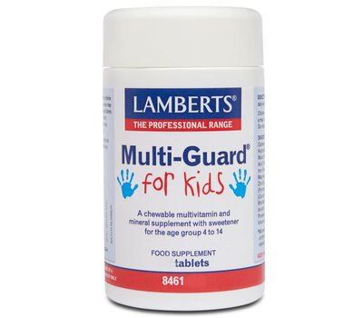 LAMBERTS Multi Guard For Kids Πολυβιταμινούχα Φόρμουλα για Παιδιά 4-14 Ετών 30 Tablets