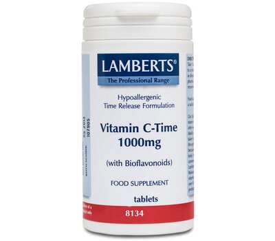LAMBERTS Vitamin C 1000mg Time Release Βιταμίνη C Βραδείας Απελευθέρωσης 30 Tablets