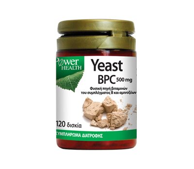  POWER HEALTH Yeast BPC Μαγιά 500mg, 120s, fig. 1 