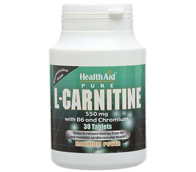  HEALTH AID L-Carntitine 550mg + VitB6, 30Tabs, fig. 1 