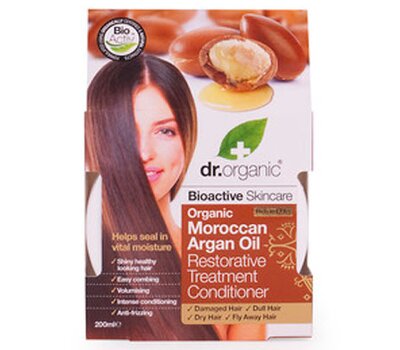  Dr.Organic Organic Moroccan Argan Oil Restorative Treatment Conditioner, 200ml, fig. 1 
