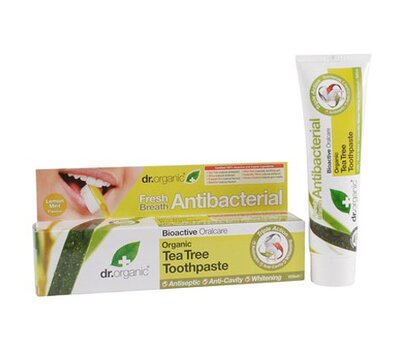  Dr.Organic Organic Tea Tree Toothpaste (Antibacterial), 100ml, fig. 1 