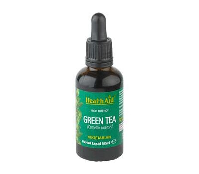 HEALTH AID Green Tea Liquid Για Αντιοξειδωτική Δράση & Αδυνάτισμα 50ml