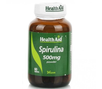  HEALTH AID Spirulina 500mg 60 Veg Tabs, fig. 1 
