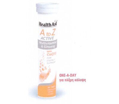  HEALTH AID A To Z Active Multivitamins + Q10 Tutti-Frutti 20 Eff Tabs, fig. 1 