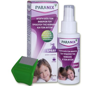 PARANIX Spray Εξαλείφει Ψείρες & Κόνιδες με μία Εφαρμογή 100ml