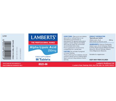  LAMBERTS Alpha Lipoic Acid 300mg 90Tabs, fig. 2 