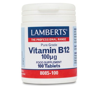 LAMBERTS Vitamin B12 100μg 100 Tabs