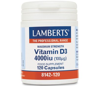LAMBERTS Vitamin D3 4000iu (100μg) 120 Tablets