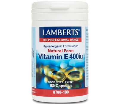 LAMBERTS Vitamin E 400iu Natural Form 180 Tablets