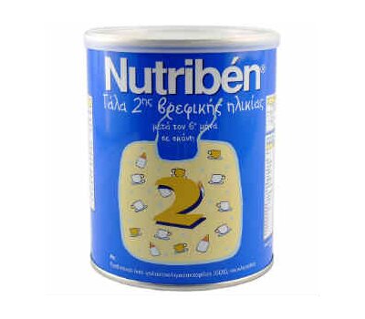  NUTRIBEN 2 Γάλα για Βρέφη 6 - 12 Μηνών, 400gr, fig. 1 